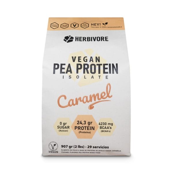 Proteína aislada de arveja herbivore protein - caramelo