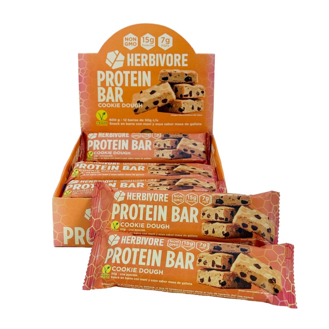 Caja x12 - barra de proteĆna sabor cookie dough (paga 11 y lleva 1 gratis)