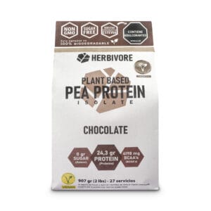 Proteína aislada de arveja herbivore protein sabor chocolate
