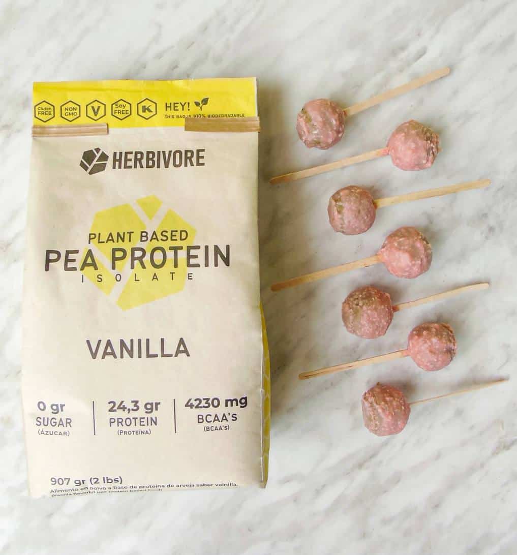 Receta de cake pops de vainilla