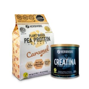 Combo de creatina + proteína de arveja veganuary 2025
