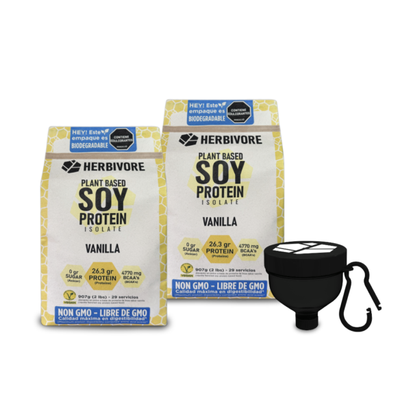 Combo de 2 proteínas de soya + llavero porta servicio gratis!