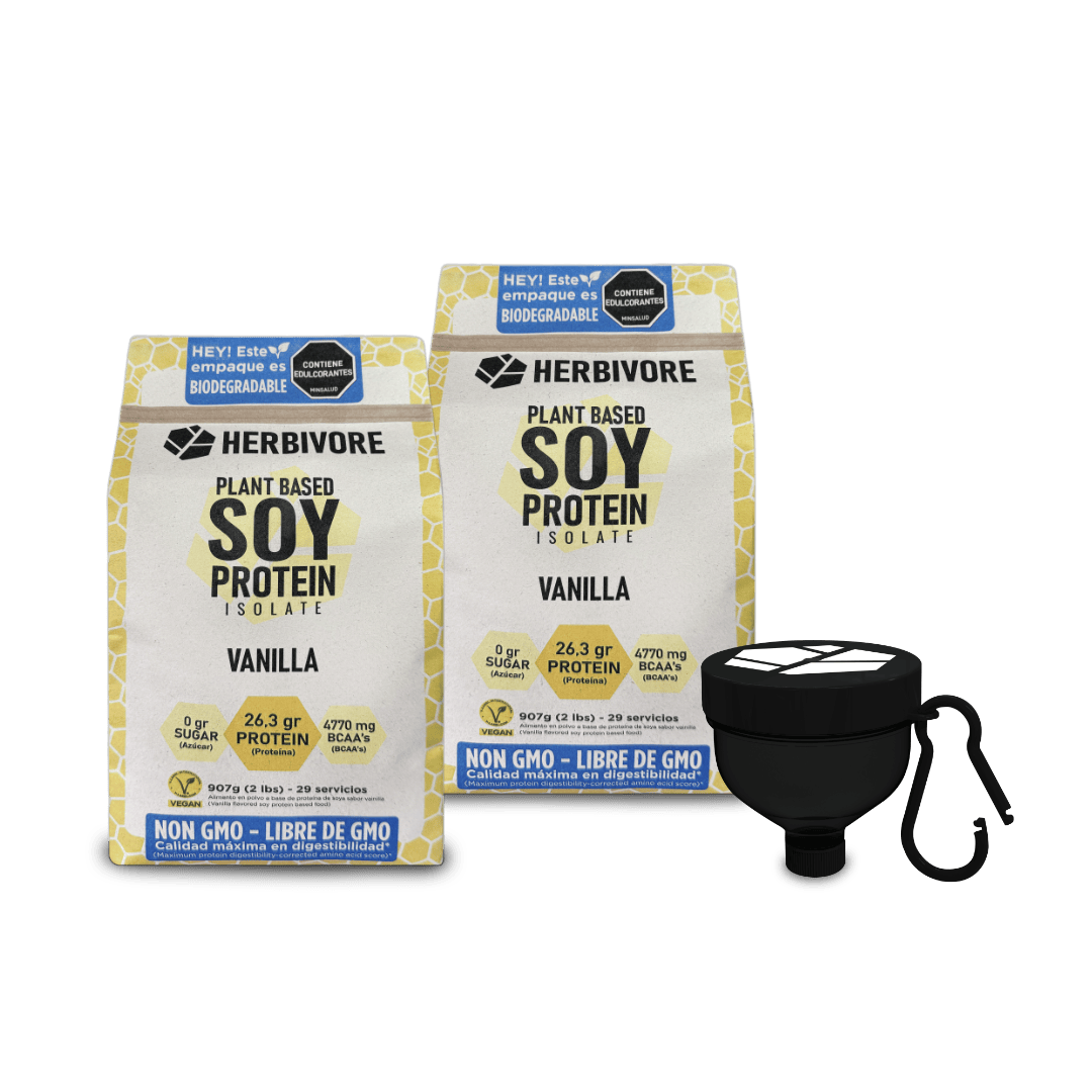 Combo de 2 proteínas de soya + llavero porta servicio gratis!