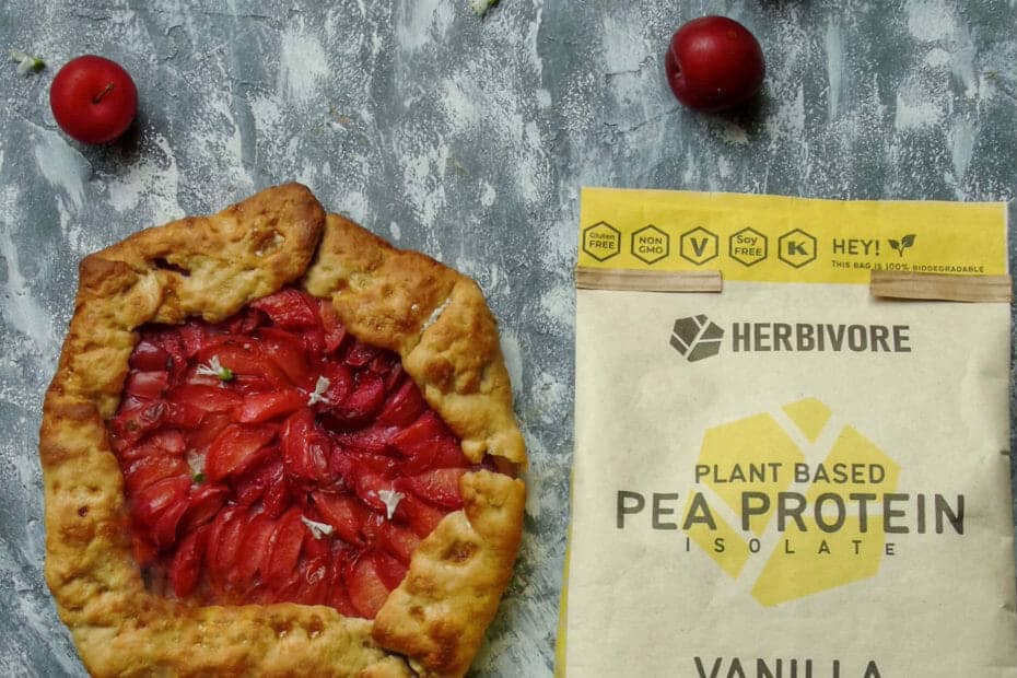 Galette de ciruela alto en proteína