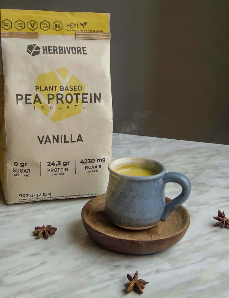 Golden milk alta en proteína