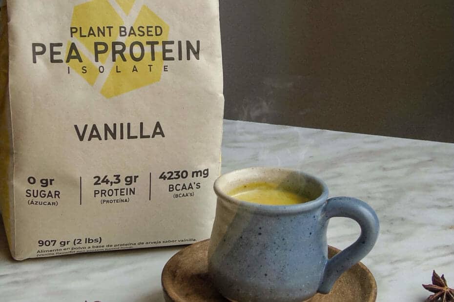 Golden milk alta en proteína