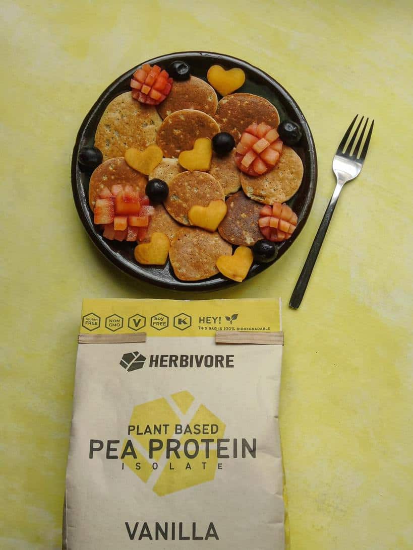 Mini pancakes de vainilla y jengibre