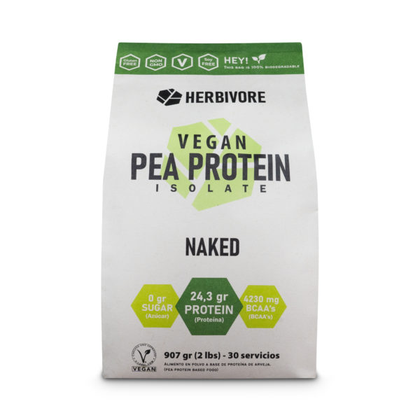 Proteína aislada de arveja herbivore protein sabor naked