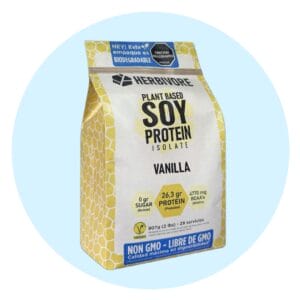 Proteína aislada de soya herbivore protein sabor vainilla