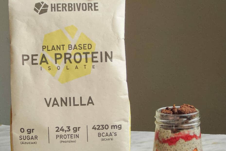 Pudding de chía alto en proteína