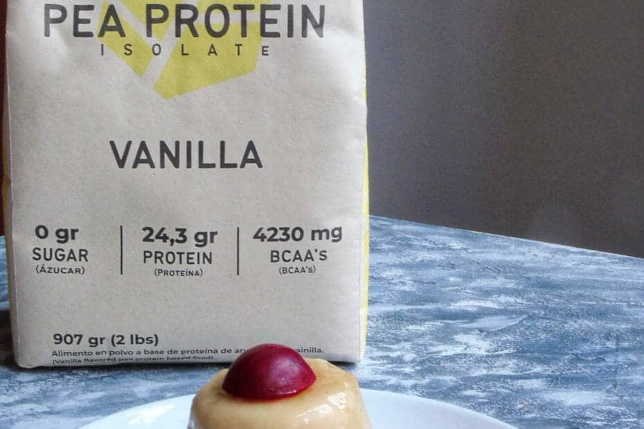 Pudding de vainilla alto en proteína