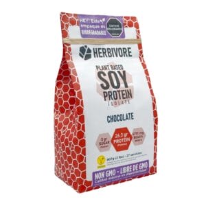 Proteína aislada de soya herbivore protein sabor chocolate