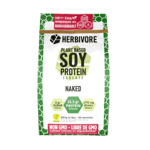 Proteína aislada de soya herbivore protein sabor caramelo
