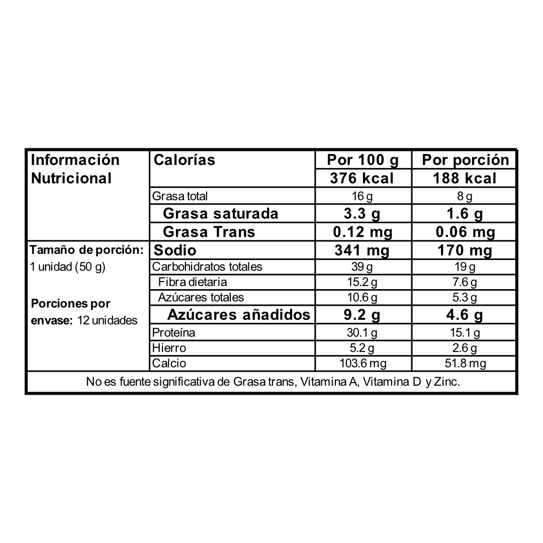 Caja x12 - barra de proteĆna sabor cookie dough (paga 11 y lleva 1 gratis)