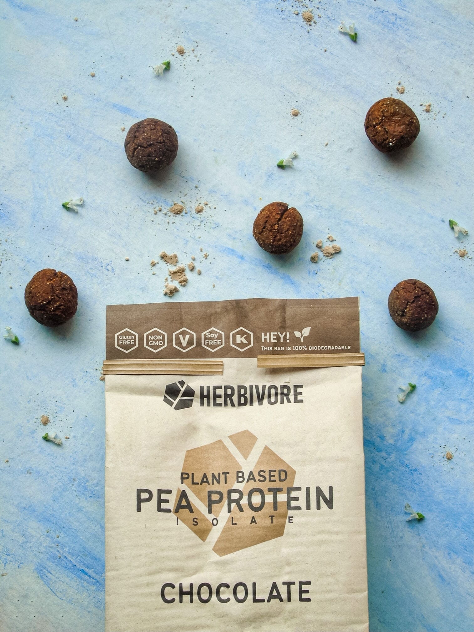 Bolitas de chocolate y calabaza