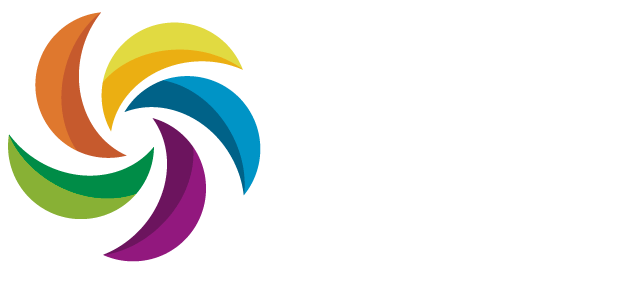 Logo con eslogan blanco