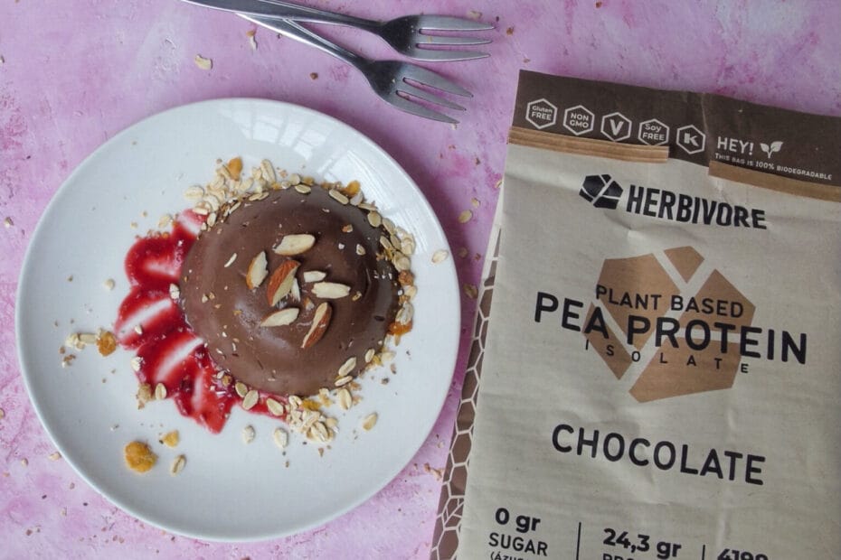 Pudin de chocolate y proteína