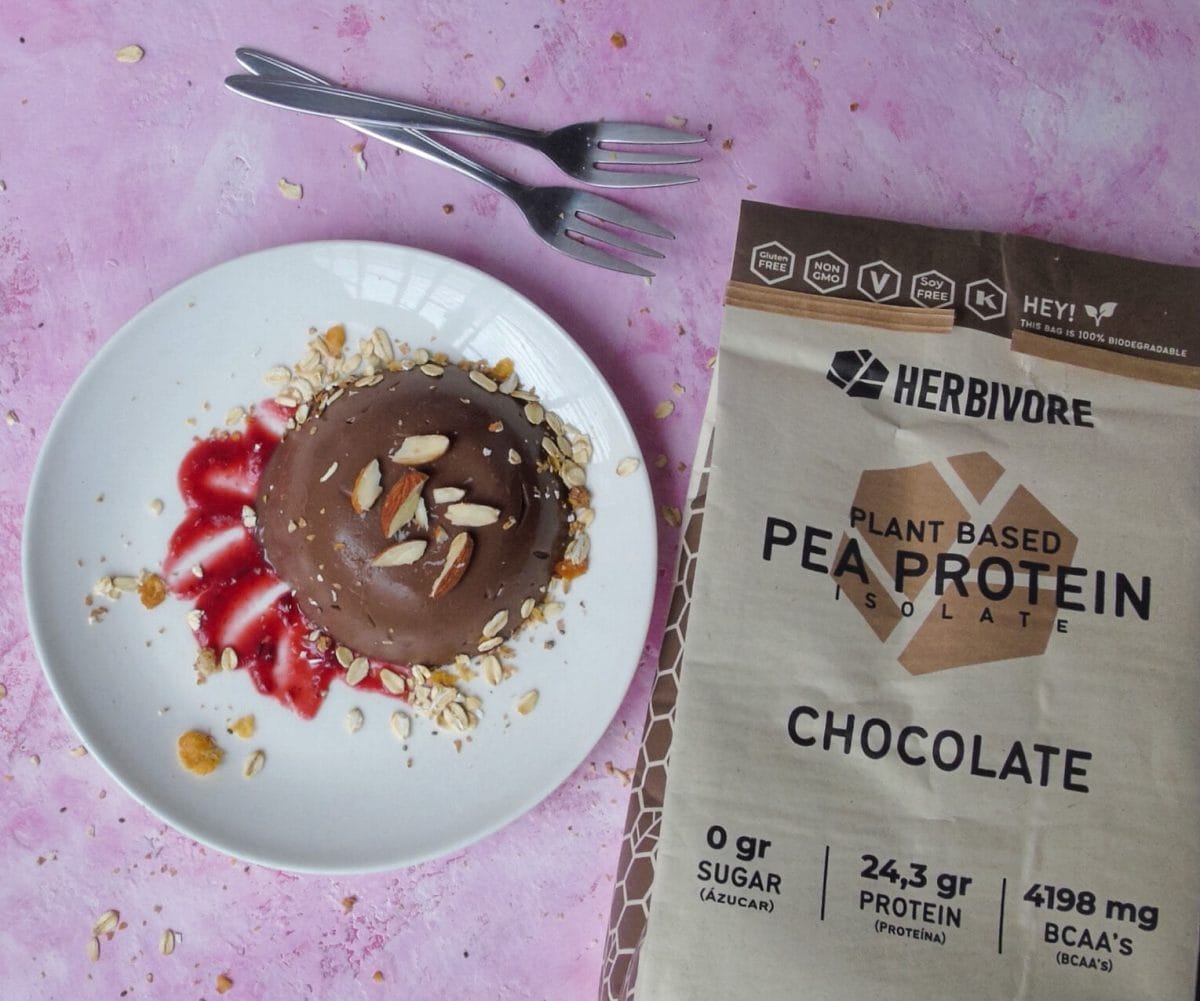 Pudin de chocolate Pudin de chocolate y proteína